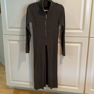 Double zip midi gray sweater by FATE LFD